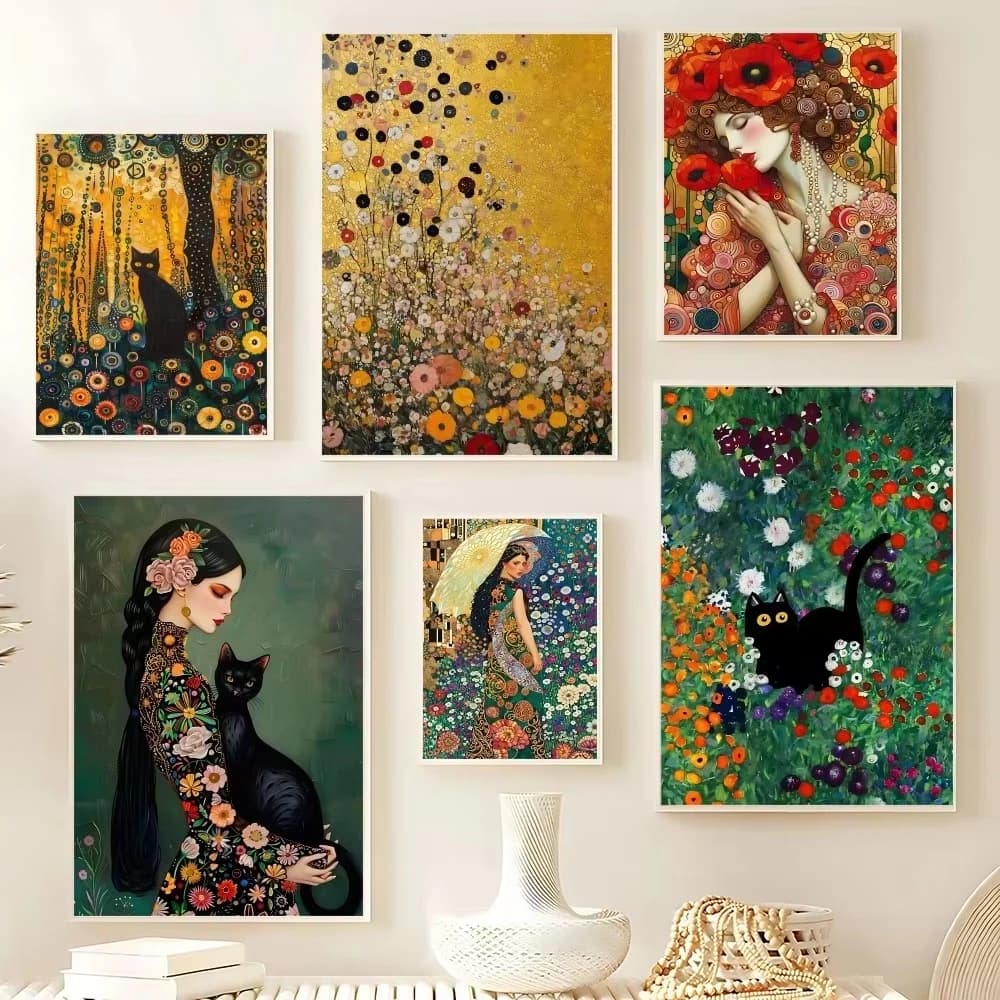DIY Oil Painting By Number Gustav Klimt Art Home Decoration Wall Living Cafe Bar Room Decor Marvel Gift Frameelss