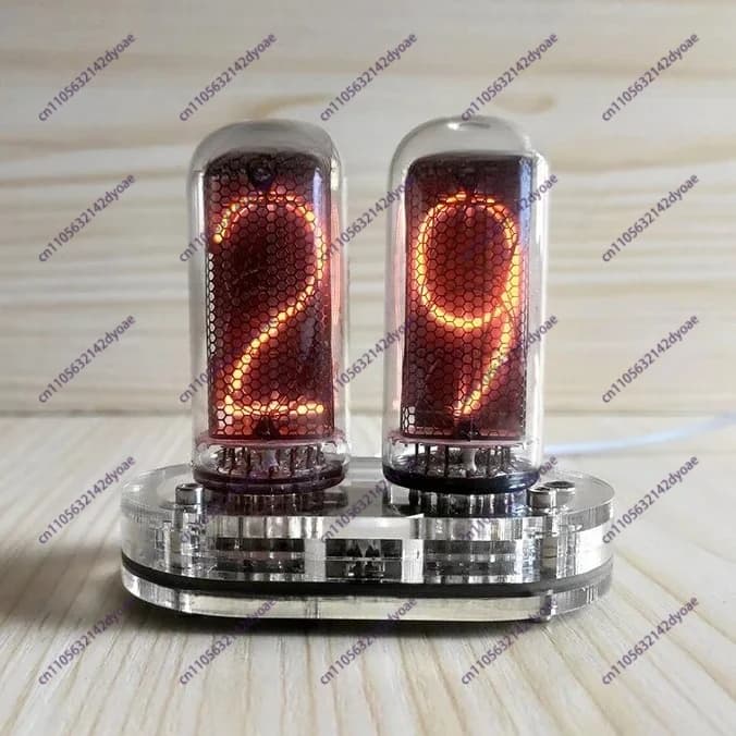 Termometro a tubi luminosi IN-18 a 2 posizioni, modello Nixie IN18 - Lavorazione artigianale squisita.