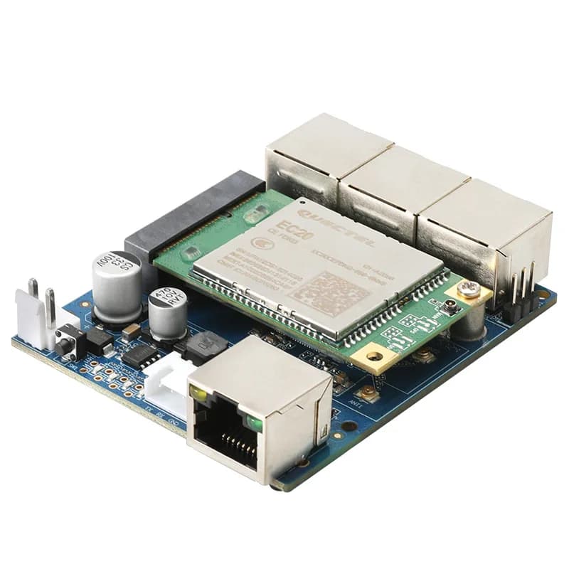 Modulo router wireless 4G Compatibilità rete completa Ripetitore WiFi miniaturizzato a 4 porte Ampia gamma di tensione 5-60 V, scheda madre PCBA