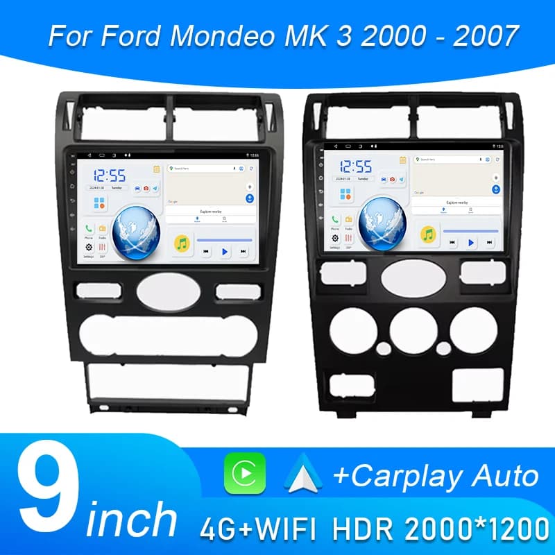 Car Radio Android 15 For Ford Mondeo MK 3 2000 2001 2002 2003 2004 2005-2007 Carplay Android Auto Screen Wifi DSP 2 Din GPS Navi