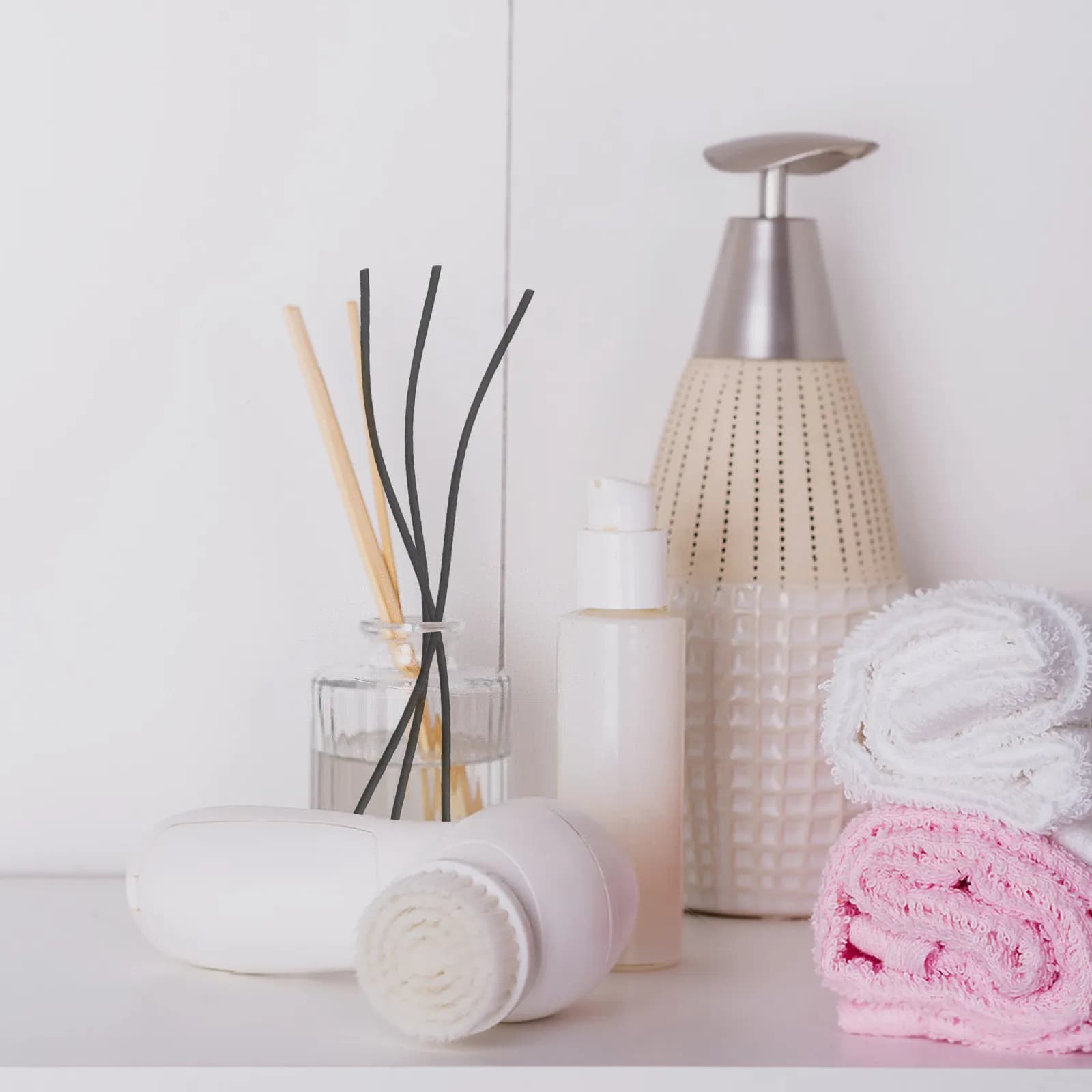 100 Pezzi Bastoncini Diffusori in Fibra Curva per Bottiglie di Oli Essenziali, Decorazione Casa, Ufficio, Auto, Ricarica Diffusore di Aromi