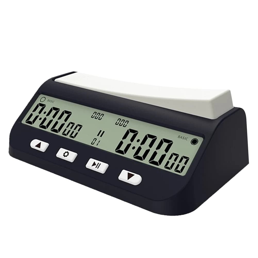 Timer da Gioco con Funzioni di Ritardo Base e Tempo Positivo, Orologio Digitale Portatile per Scacchi, I-GO e Scacchi Cinesi