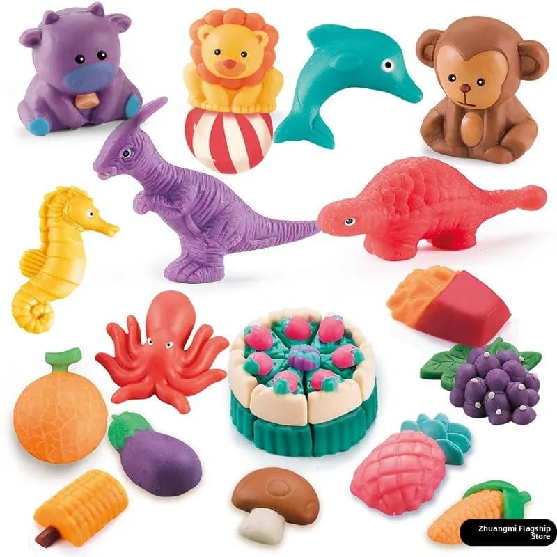 Kit di Attrezzi per Argilla per Bambini, Strumenti per Modellare Animali 3D, Stampo in Plastica a Tema Dinosauro per Bambini