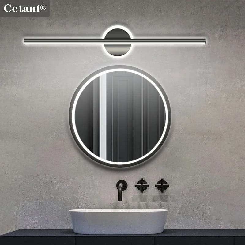 Modern LED Mirror Lights 40/60cm, Bathroom Lighting, Bedroom, Commode, Home Decoration, Black and Golden LED Wall Applique