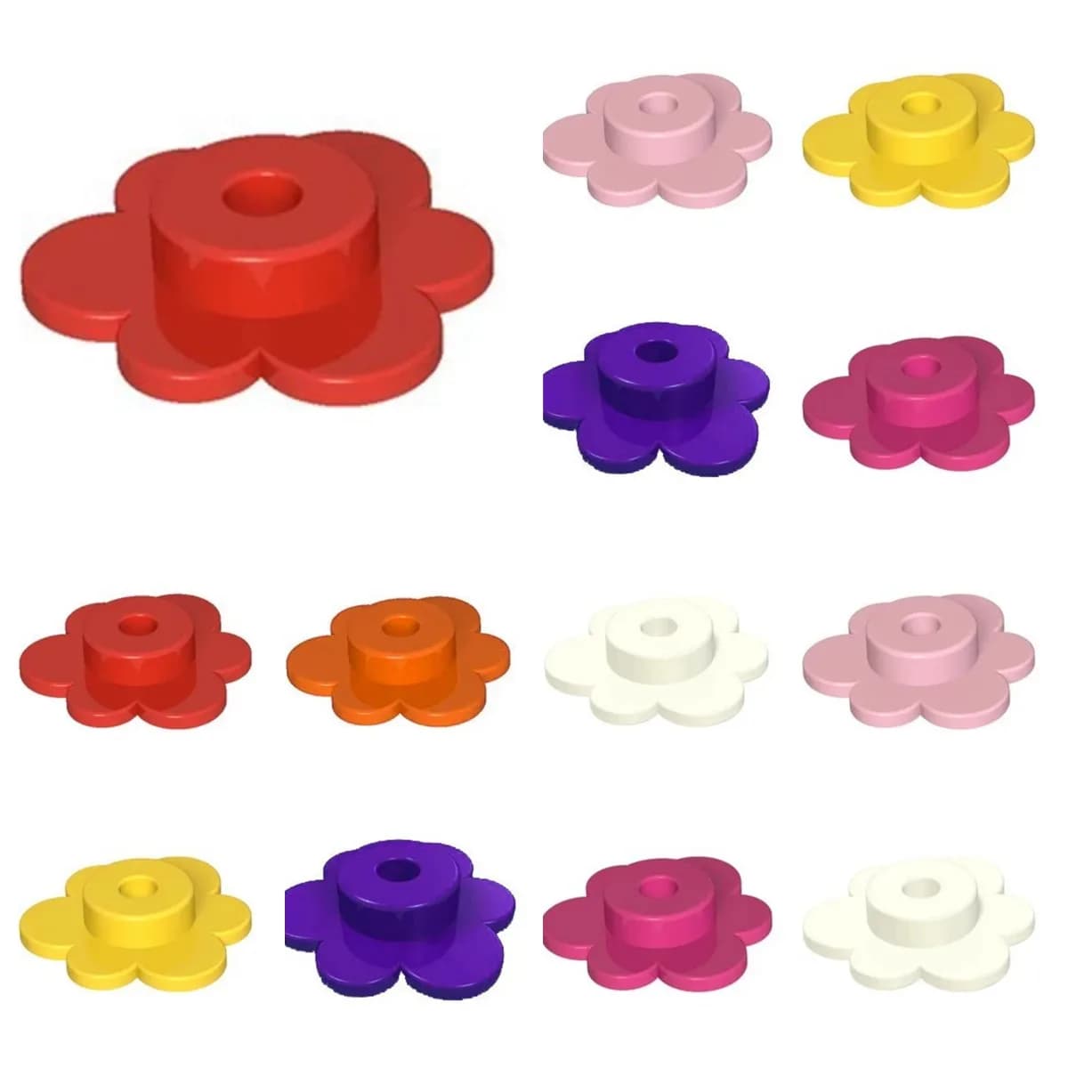 50 pz MOC Mattoni Pianta Fiore Piccolo 3742 56750 Street View Building Blocks Compatibile con Cherry Blossom Alberi Assembla Parti