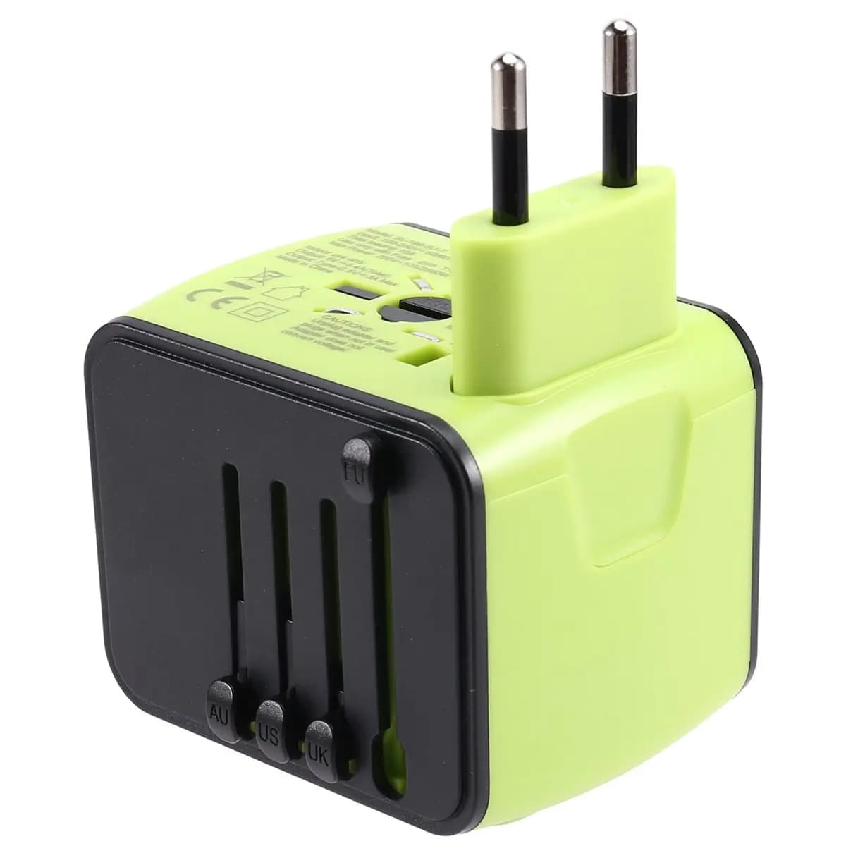Adattatore da Viaggio Internazionale AS62 con Prese AC, Adattatore Universale con 3 USB + Type-C, Perfetto per Oltre 200 Paesi