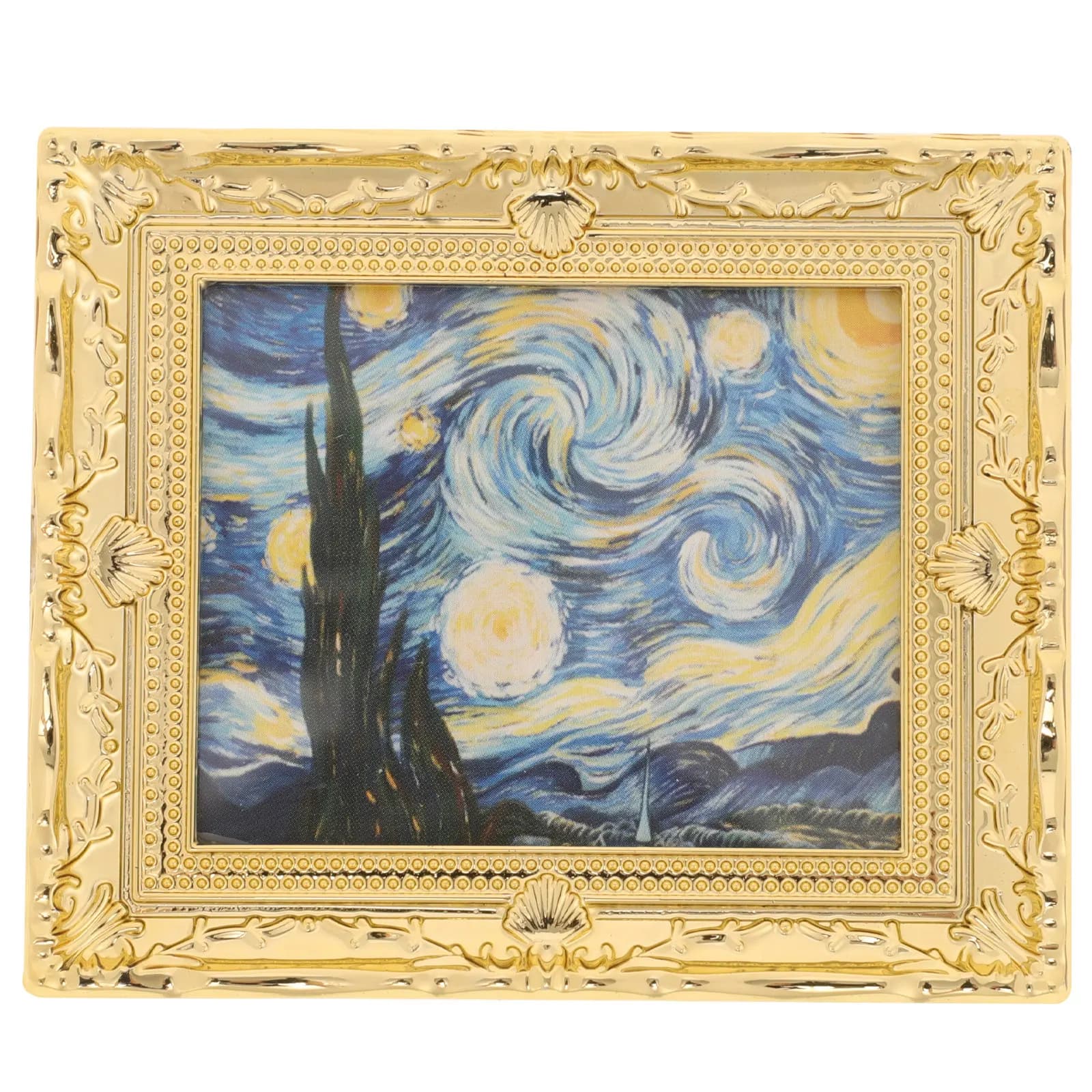 Miniature Oil Painting Exquisite for Doll House, Artistic Frame, Unique Ornament for Mini Home