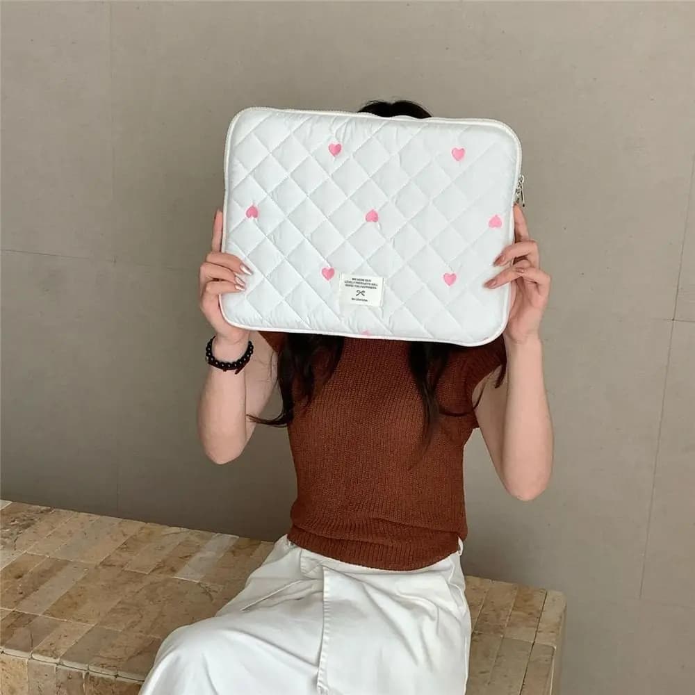 Custodia per laptop carina alla moda Custodia per trasporto Love Graphic 10 11 13.6 14 15 Custodia per notebook per tablet da 15,6 pollici per Lenovo Dell LG16