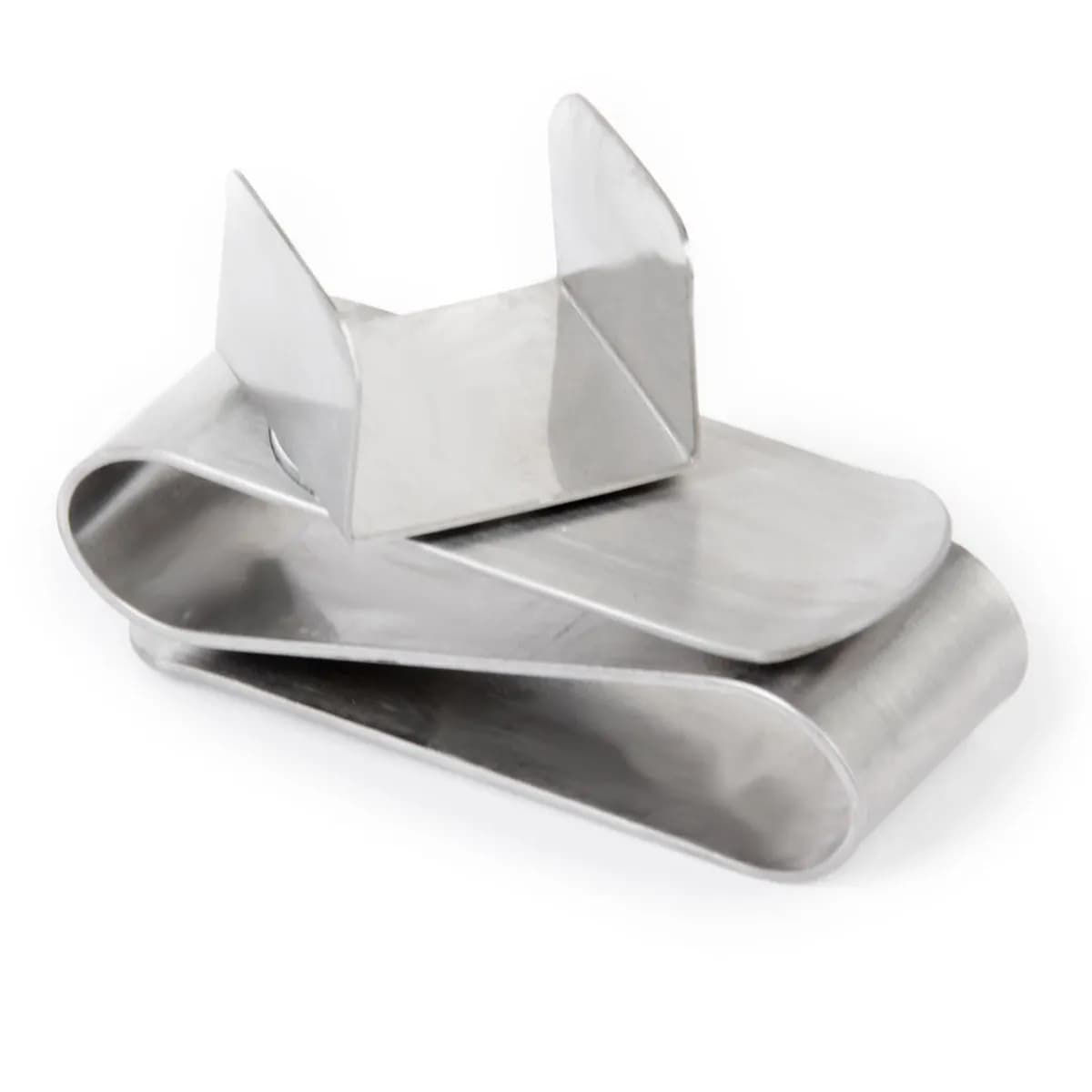 Porta Gesso Magnetico per Stecca da Biliardo in Acciaio Inossidabile Argento 74x23x14mm, con Clip per Cintura o Tasca, per Uso Domestico e Commerciale