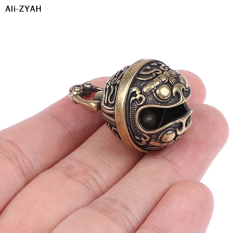 【Ha8】 1PC Chinese Brass Drop Bell Fortune Good Luck Tinkle Bell Charm For DIY Bracelet and Anklet