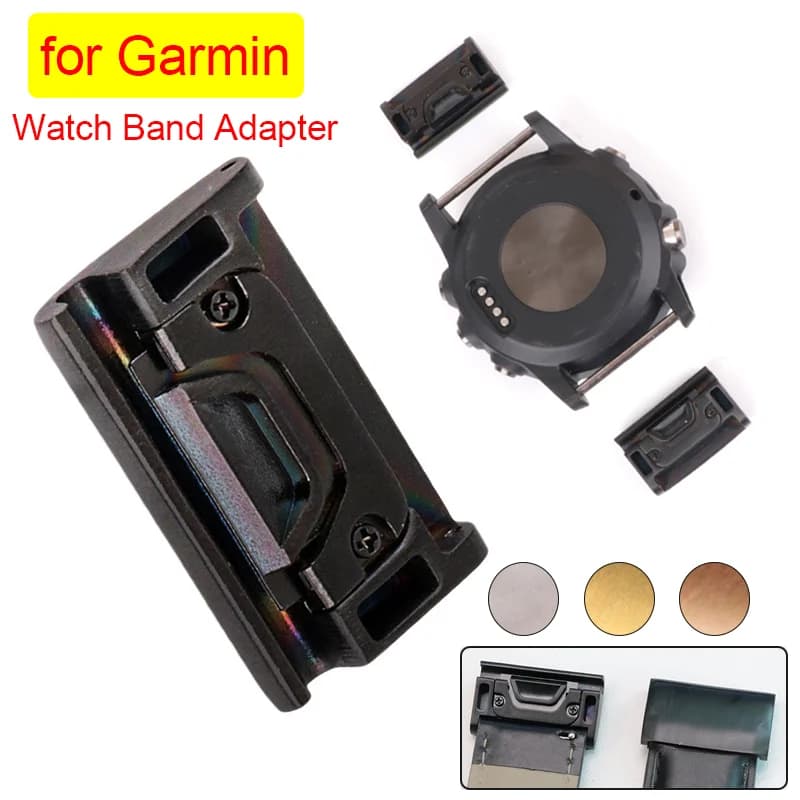2PCS 20/22/26mm Watch Straps Adapter Quick-Fit Metal Bands Connector for Garmin Fenix 6X 5X Fenix 5 5S Quick Release Accessory
