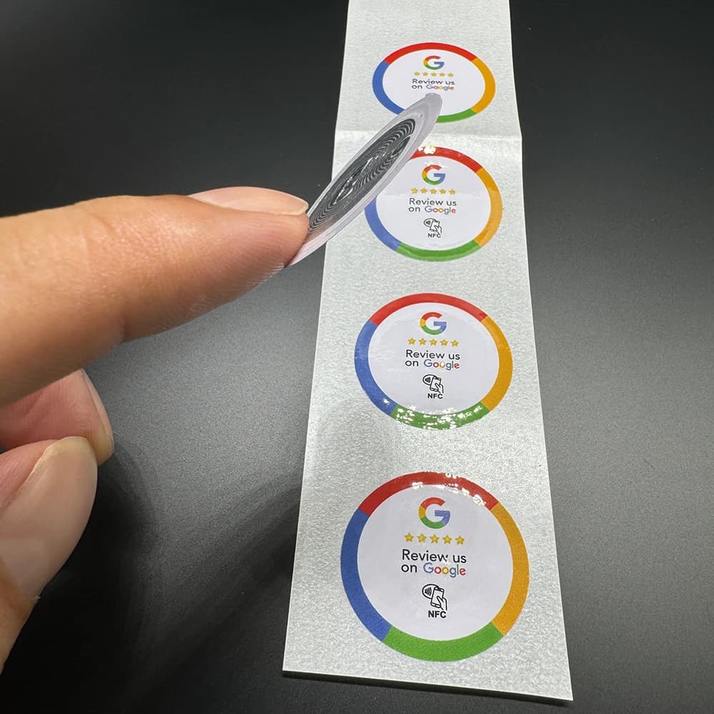 10/30 pezzi Boost Review Adesivo NFC Google Revisione Adesivo NFC Aumenta le tue recensioni Google Tap To Review Card Tag NFC