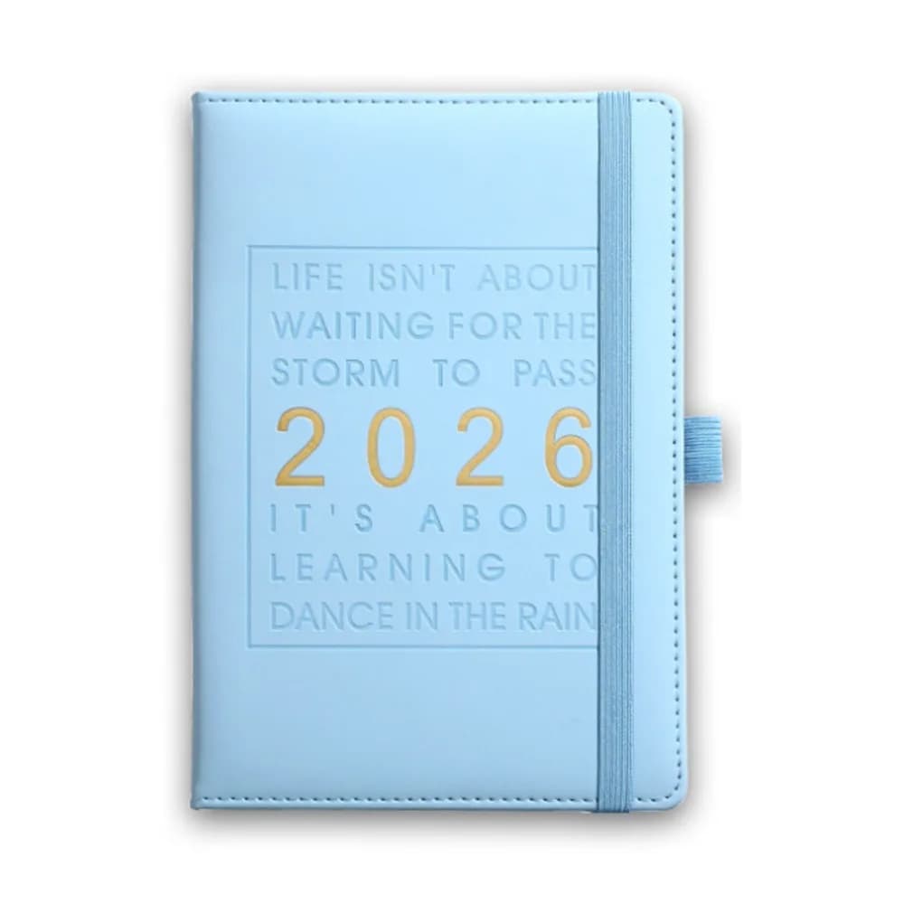 Agenda Planner 2026 in Inglese, Blocco Note 12 Mesi, Segnalibro 365 Giorni, Taccuino Efficiente Portatile con Carta Spessa per Ufficio e Lavoro