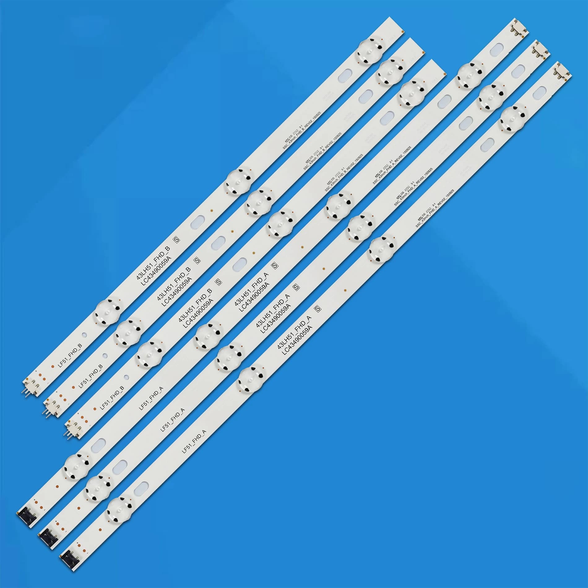 LED backlight strips for 43UM7050PLF 43UK6400 43UK6090 43UK6300 303430003 LC43490089A 43UK6400PLA 43UK6400PLB 43UK6300PUE