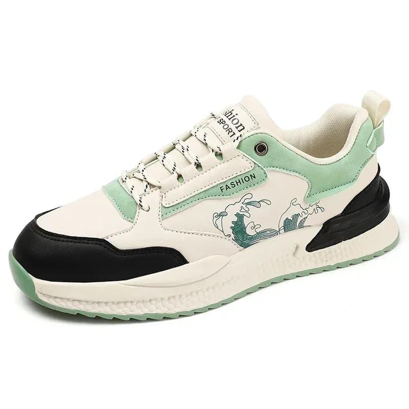 Sneakers casual da uomo con suola spessa, rialzate, antiscivolo, vulcanizzate, di grandi dimensioni, scarpe sportive da uomo di design