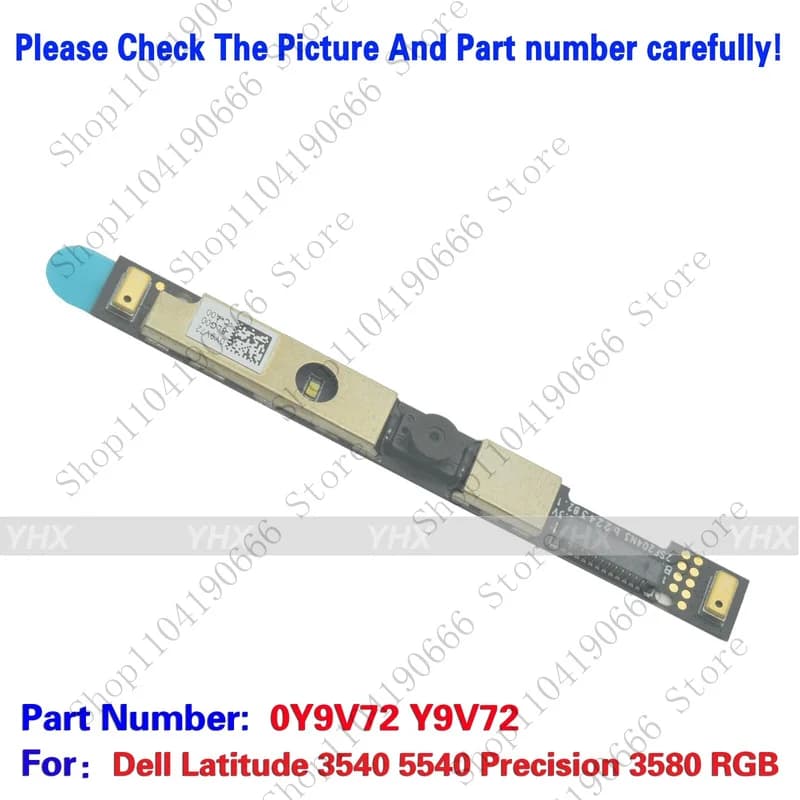 BD New for Dell Latitude 3540 5540 Precision 3580 RGB Webcam Camera Card 0Y9V72.
