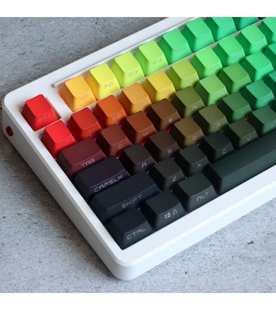 Keycap OEM Height 64/68/84/87/104/8.0 Mechanical keyboard PBT side engraved light transmission