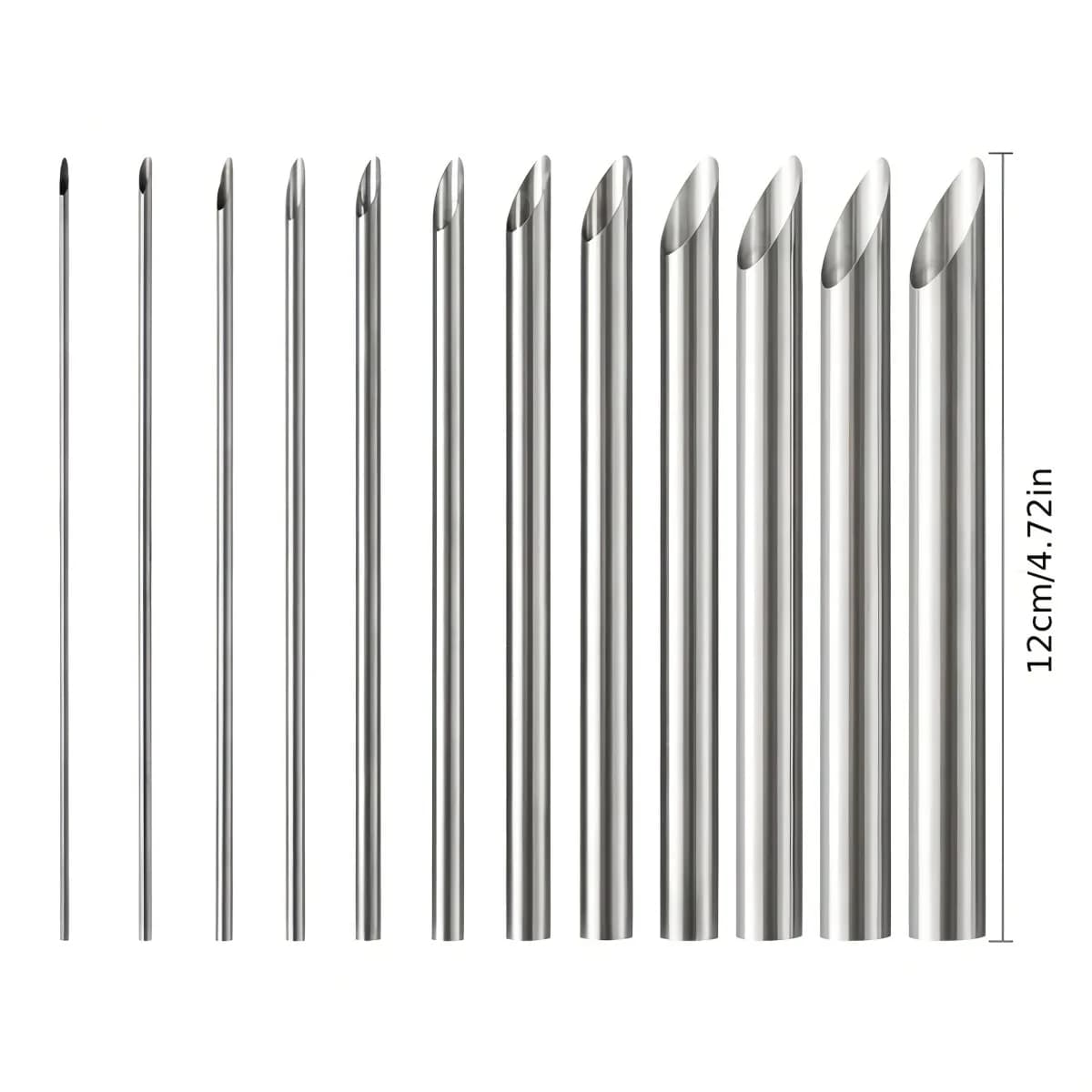 12pcs Ceramic Punch, Stainless Steel Punch, Clay Sculpture Modeling Tool, Ceramic Punching and Carving Tool