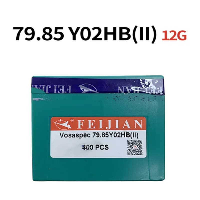 400 Pezzi Aghi FEIJIAN Vosaspec 79.85 Y02HB(II) 12G per Macchine per Maglieria Piana Computerizzate