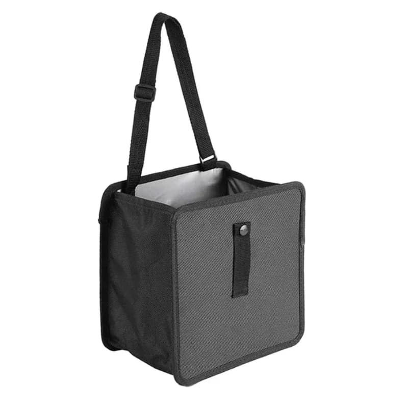 Folding Portable Multifunctional Seat Back Hanging Storage Bag Waterproof Car Trash Can
