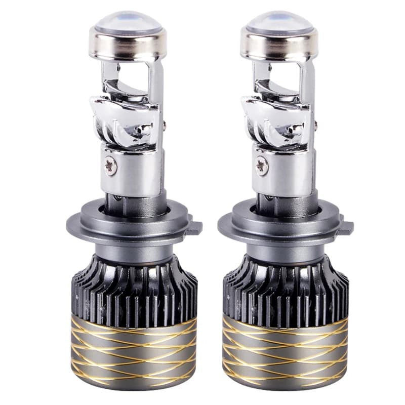2 Pezzi Bi LED H7 H4 Canbus Mini Lente Faro Auto H11 H8 9005 9006 HB3 HB4 Lampadina Proiettore LED 6000K Mini Lente Auto Moto 12V