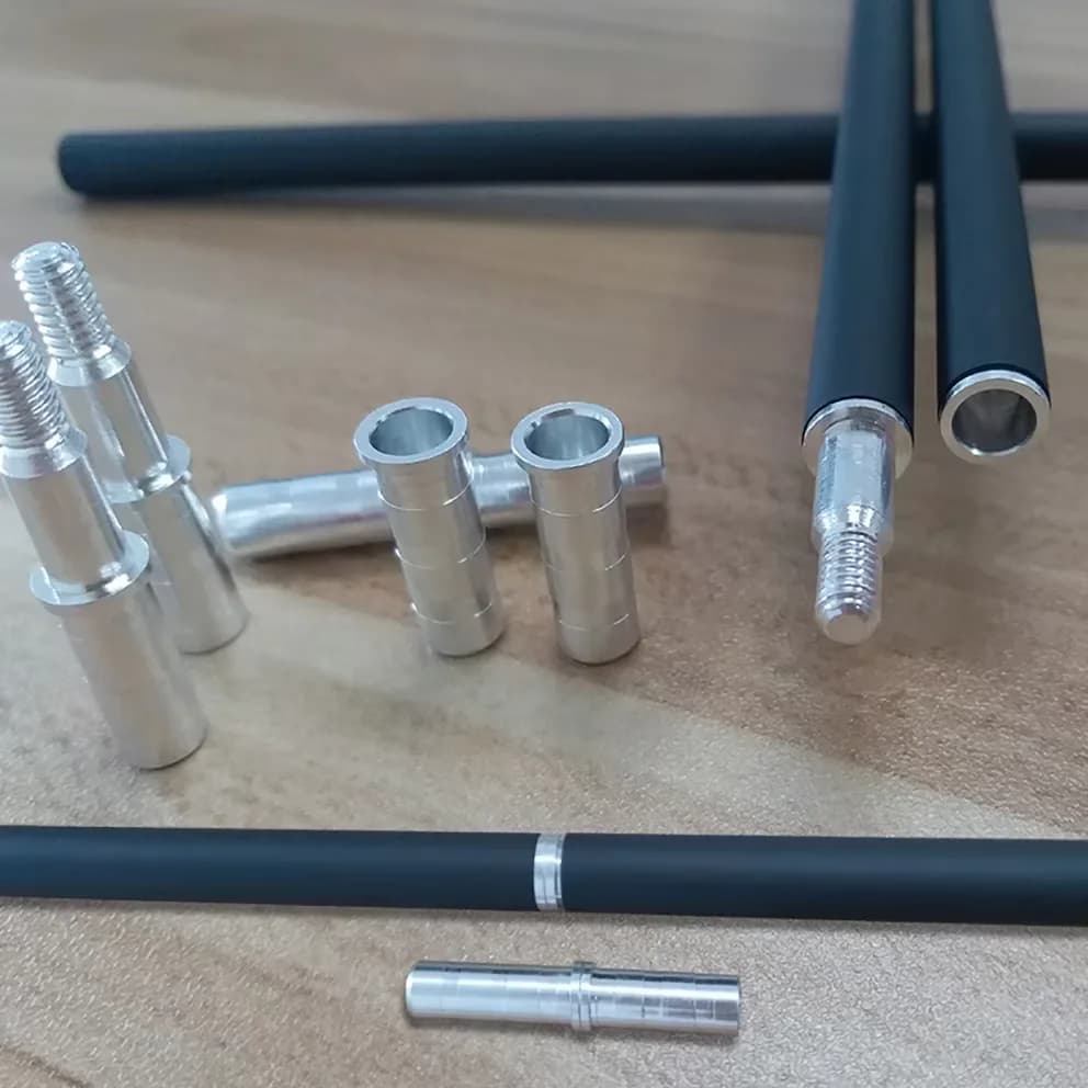 36pc Archery ID6.2mm Arrow Shafts Inserts Connectors Take-Down for Target Practice And Outdoor Sports