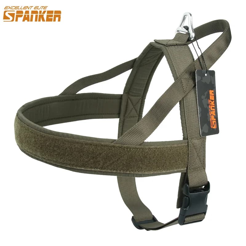 EXCELLENTE ELITE SPANKER Imbracatura tattica per cani Gilet da pattuglia per addestramento Imbracatura regolabile Imbracatura per cani da passeggio per piccoli, medi e grandi