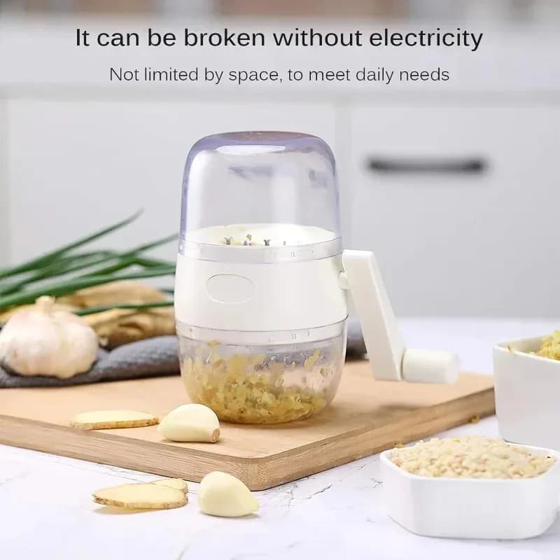 Frantoio per noci allo zenzero Processore a manovella Risparmio di manodopera 1 pz Smerigliatrice per frutta secca Schiaccia aglio Gadget da cucina manuale