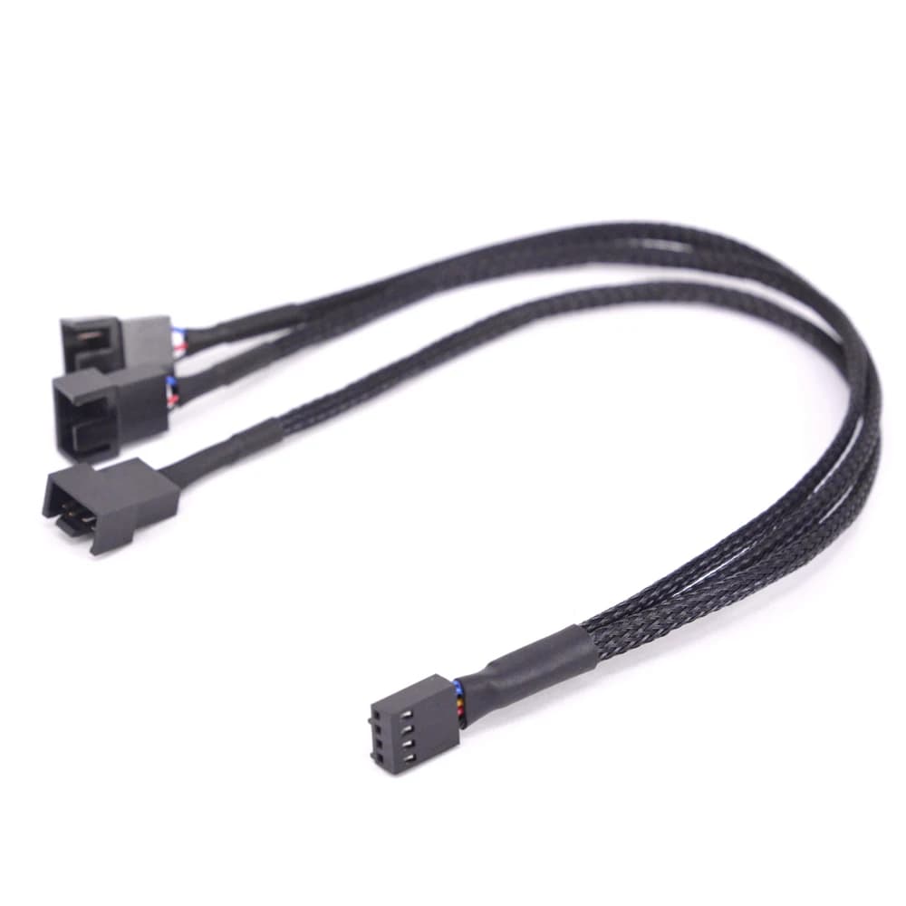 12V 4Pin Adattatore Ventola PWM Da 1 A 3 Vie Cavo di Prolunga di Alimentazione Multiplicatore Computer CPU PC Ventola di Raffreddamento Manicotto Y Cavo Splitter