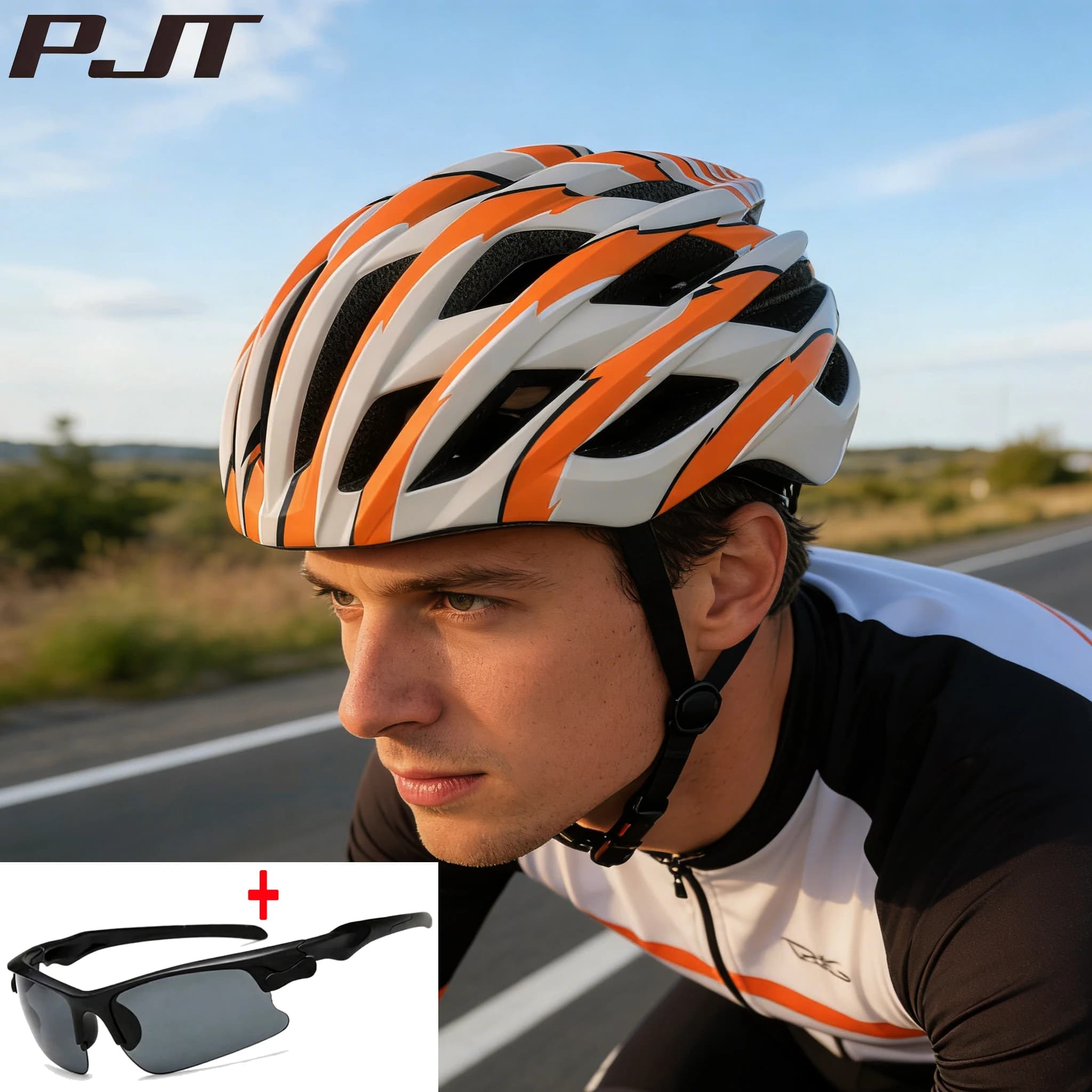 New PJT Ultralight Cycling Helmet, Women and Men Bicycle Safety Helmet, Running Bike Equipment, Road Bike and MTB Helmet for Adults