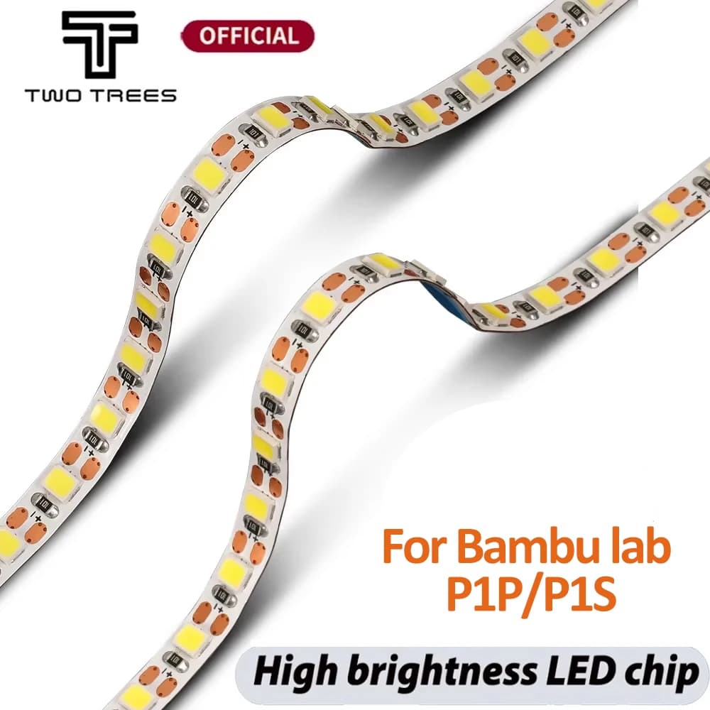 For Bambu lab LED Lights Strip for Bambu P1P X1 IP44 waterproof lighting lamp for Bambulab 3d Printer Light Kit 1.5M