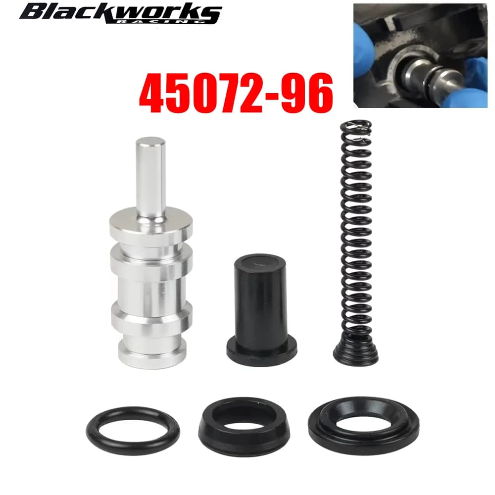 45072-96 Kit di ricostruzione cilindro principale anteriore Harley adatto per modelli Harley a doppio disco con foro da 11/16".