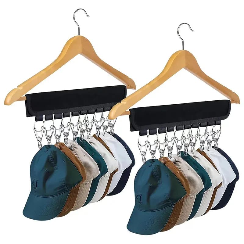Foldable Baseball Storage Hat Towel Holder Clip Anti Rust Cabinet Baseball Organizer Dresses Stainless Steel Clip 10 Clips