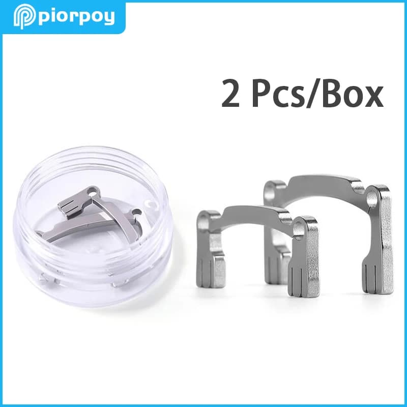 PIORPOY 2 Pieces / Box Support for Polishing Strips Autoclavable Metal Dentali for Low Coron/High, Whitening and Wiping