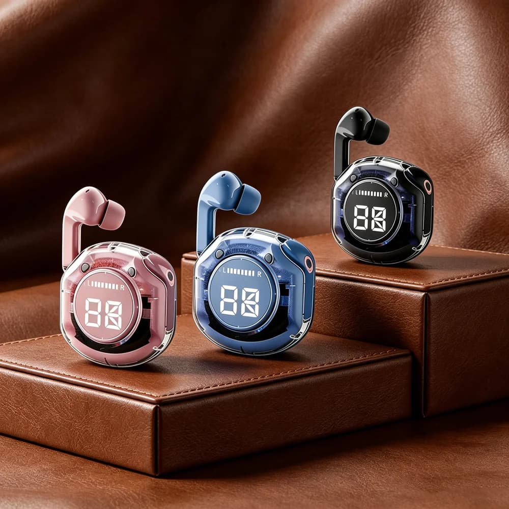 Cuffie wireless TWS Bluetooth 5.3, cuffie sportive da gioco con cancellazione del rumore, auricolari compatibili con smartphone