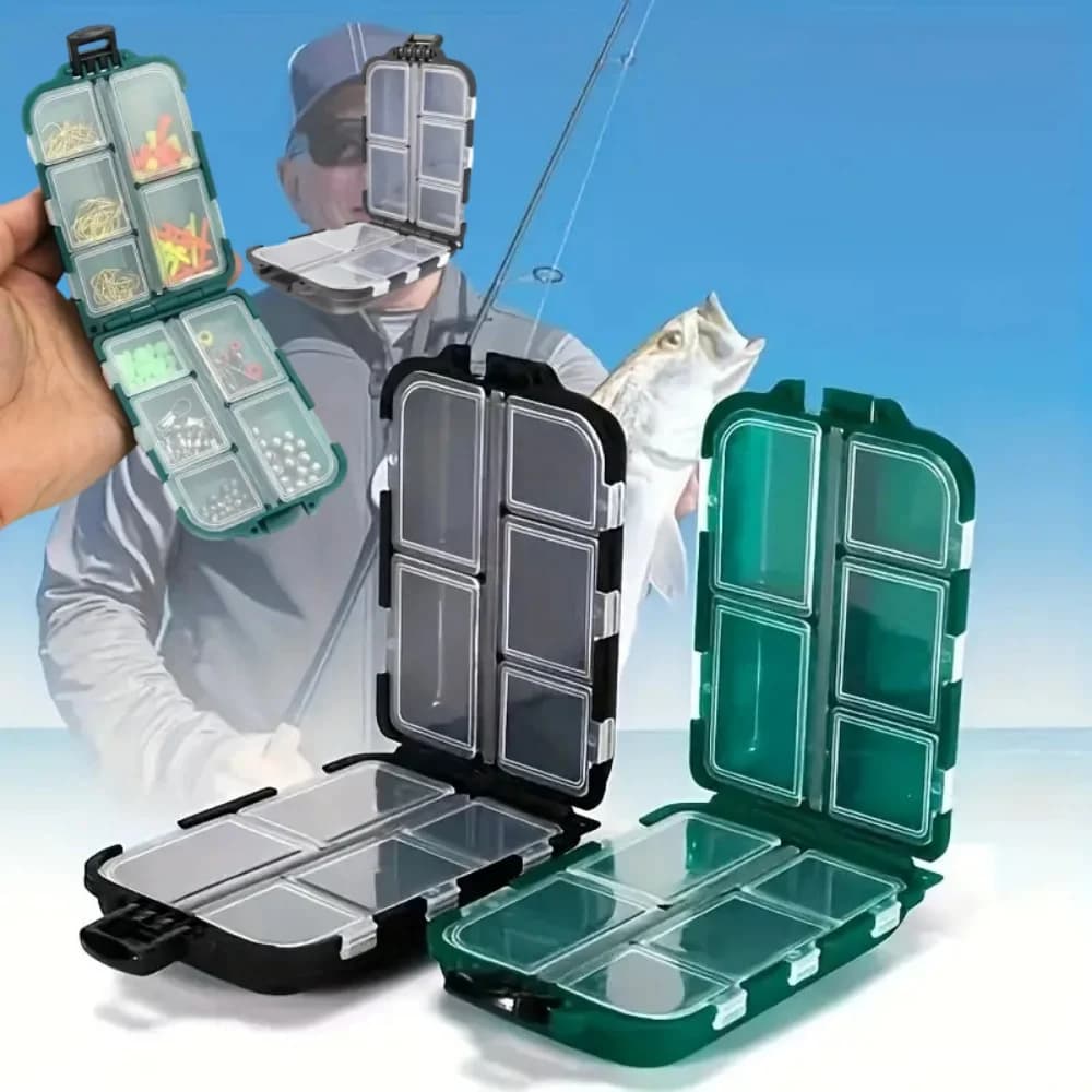 Box for double-sided bait Fishing equipment Conservation Esche Ganci Accessories Housing Organizer for rotating angles Artificial baits Head of worms
