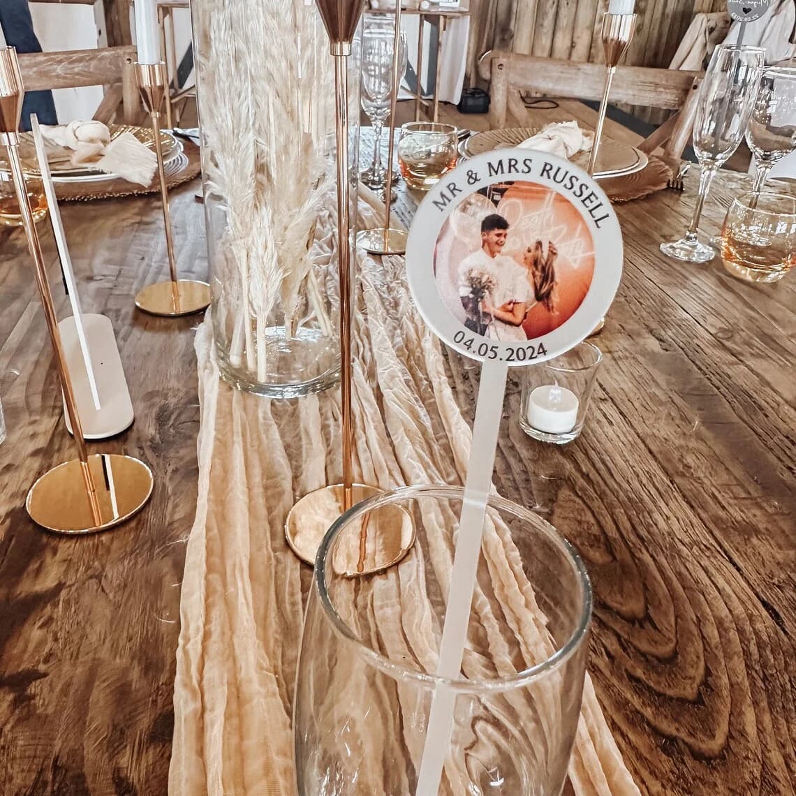 30/50/100/120 Foto personalizzata Drink Stir Regalo di nozze Decorazione della tavola Agitatori da cocktail personalizzati Acrilico Party Drink Stir