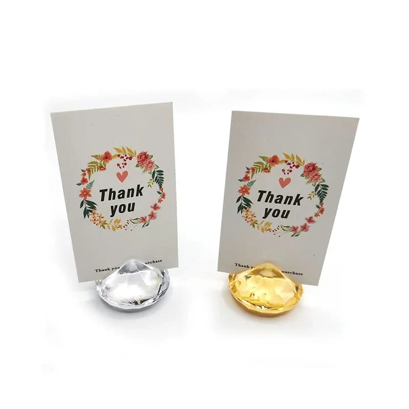 5 Pcs Base per schede per giochi da tavolo simulazione Crystal Large Diamond Cards accessori per giochi 40*23mm