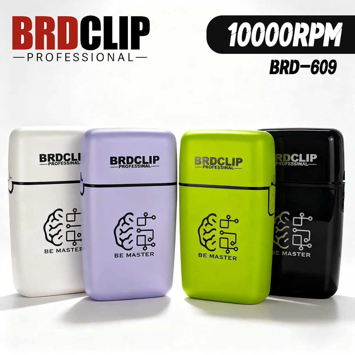 New 2026 Professional BRDCLIP 10000RPM Double Foil Razor BRD609 Electric Barba Haircut Machine Barbiere Cutter