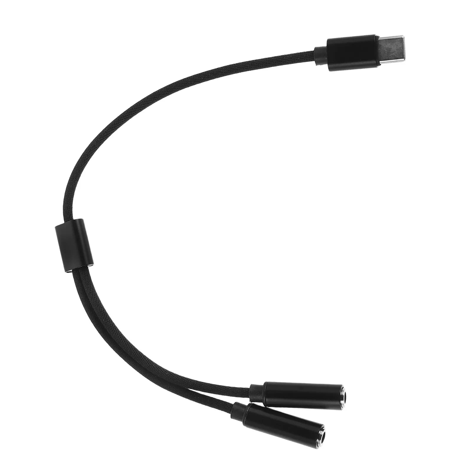 Headphone Splitter Type-C Dual Earphone Jack Adapter 3.5mm Audio Mic Splitter Cable Pc Gaming Headset Y Adapter Microphone