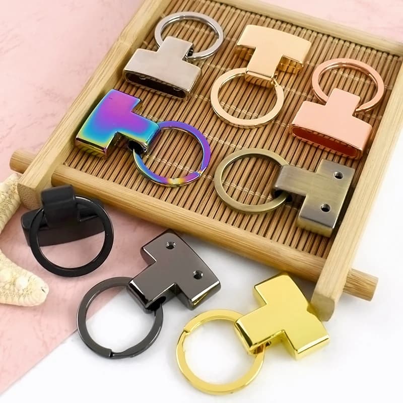 10 Pezzi Fibbie Metalliche da Cucito 20/24mm con Anello a O e Gancio per Cinghie Borse, Cinghie in Tessuto, Ciondoli, Fermacinture, Clip e Accessori