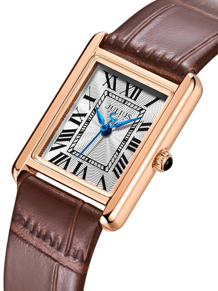 Julius Retro Classic Lady orologio da donna giappone quarzo elegante moda ore orologio bracciale in vera pelle confezione regalo di compleanno per ragazza