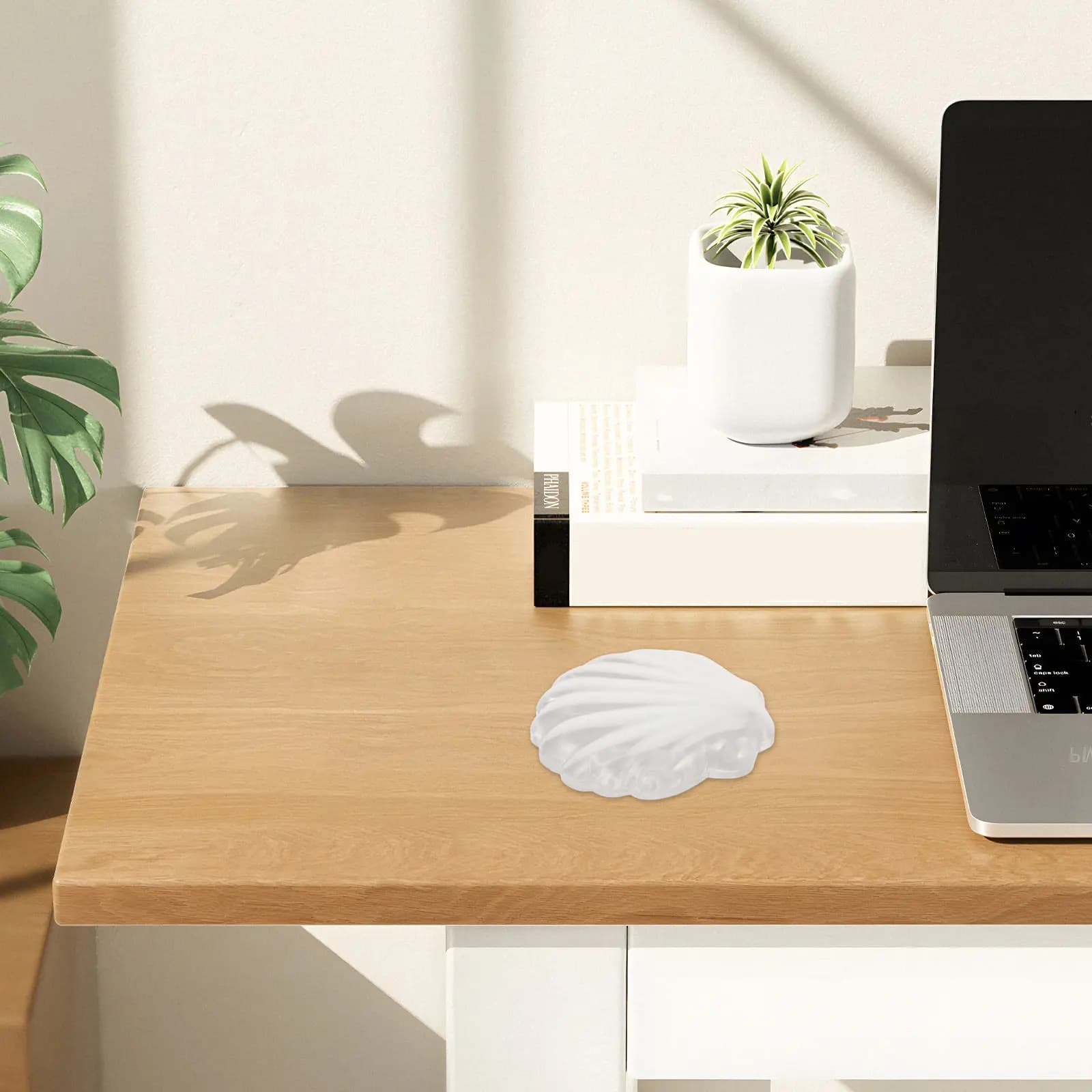 Tappetino per Mouse con Supporto per Polso in Silicone Morbido, Base Antiscivolo, Ergonomico e Confortevole per Gaming e Ufficio
