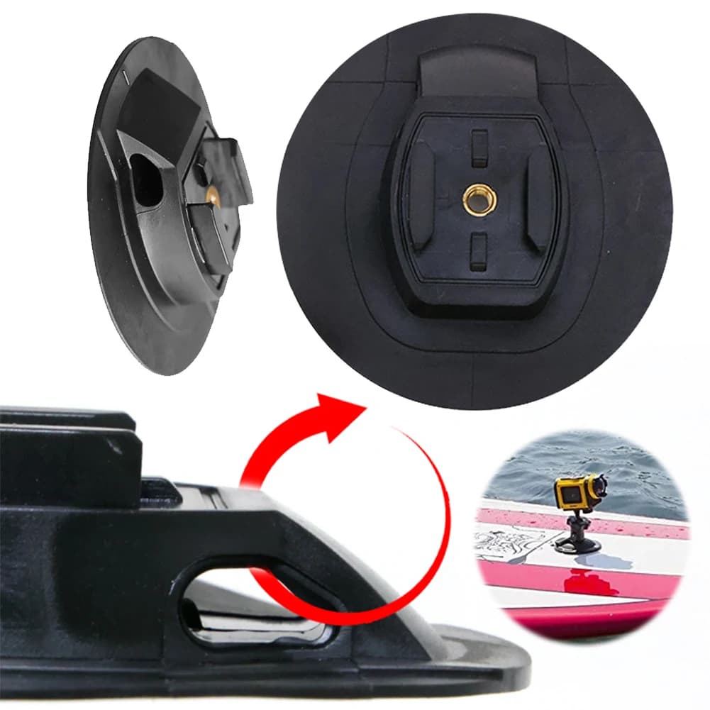 Supporto per montaggio su telecamera per kayak per tavola da surf Staffa SUP per paddle in PVC Base per montaggio su telecamera per tavola da surf SUP Accessori per esterni