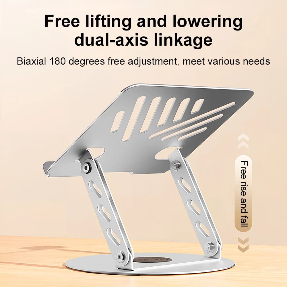 360° Rotating Laptop Stand Adjustable Foldable Anti-slip Computer Holder Computer Desk Bracket For Laptop Tablet Under 17inch