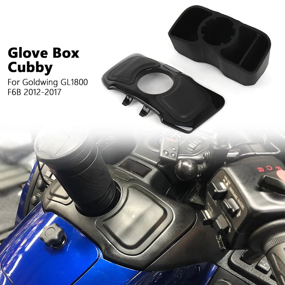 Motorcycle Accessories Storage Box For Honda Gold Wing GL1800 GL 1800 Goldwing F6B 2012-2017 Chrome or Black Glove Box Cubby Kit