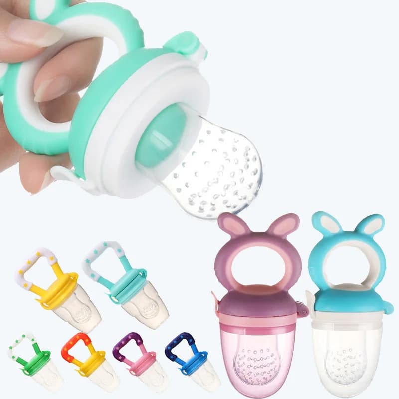 Children's Silicone Children's Fruit Feeder Food Supplement Molar Stick Baby Feeder Portable Fruit Supplement for Kids Girls