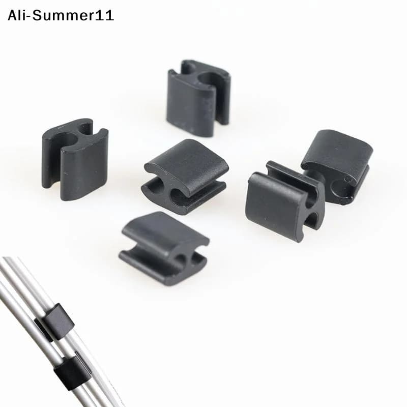 【V1a】ODA10-6Pcs Dispositivo di fissaggio e organizzazione per bici pieghevoli, clip in nylon a forma di U per la gestione dei cavi del cambio, accessori per ciclismo