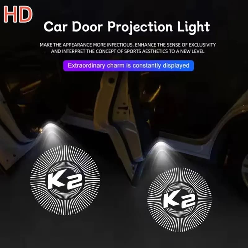 2pcs Car Door Welcome Laser Projector Logo Ghost Shadow Night Lights For KIA Sorento Ceed K3 K2 K8 K5 K9 GT Line