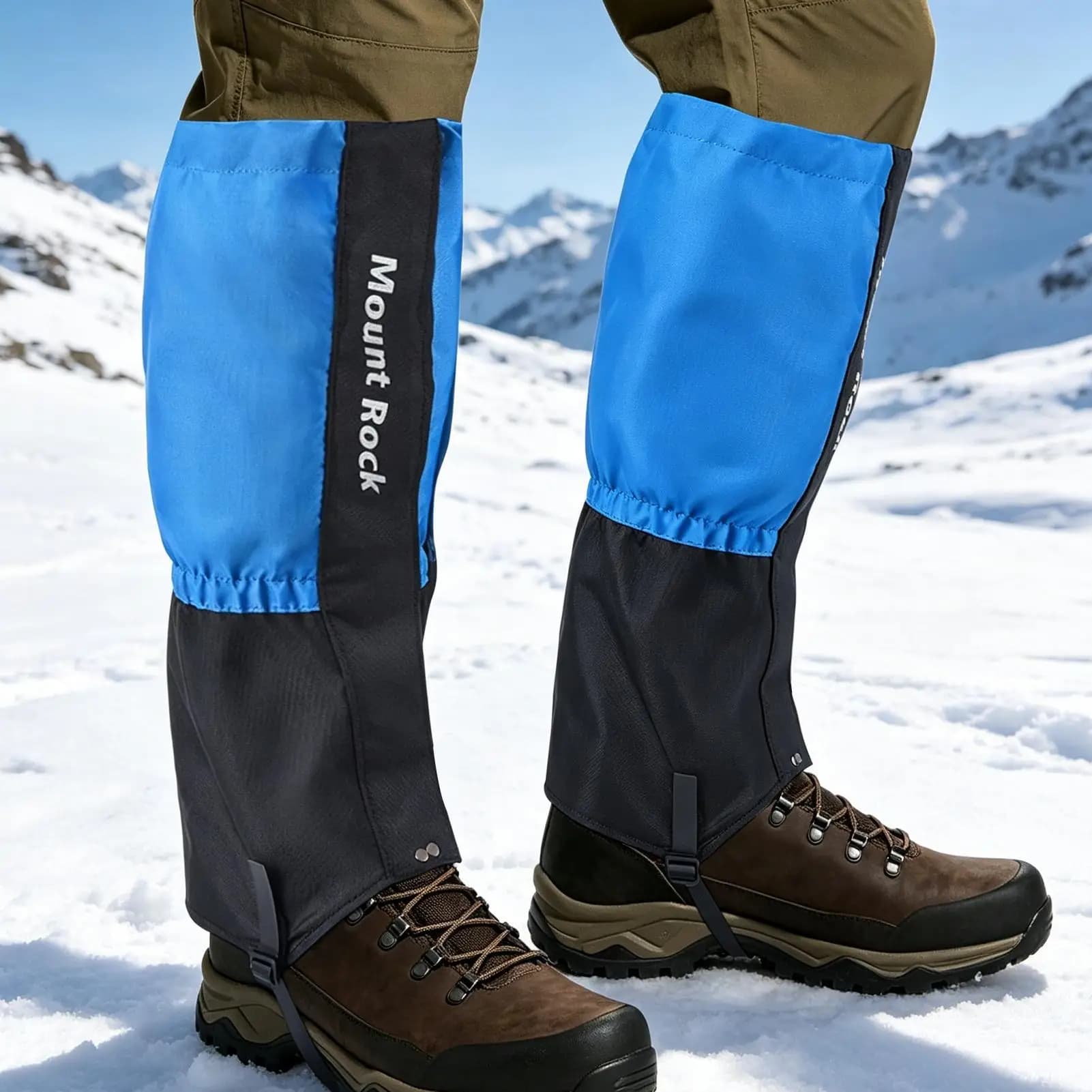 Waterproof Breathable Hiking Leg Gaiters Snow Boot Covers for Trekking Mountaineering Backpacking